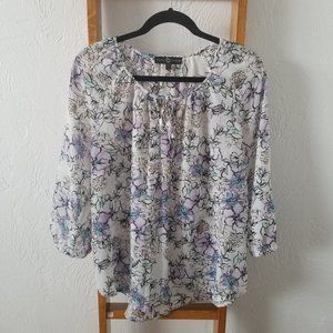 Peasant Top with Puffy Sleeves